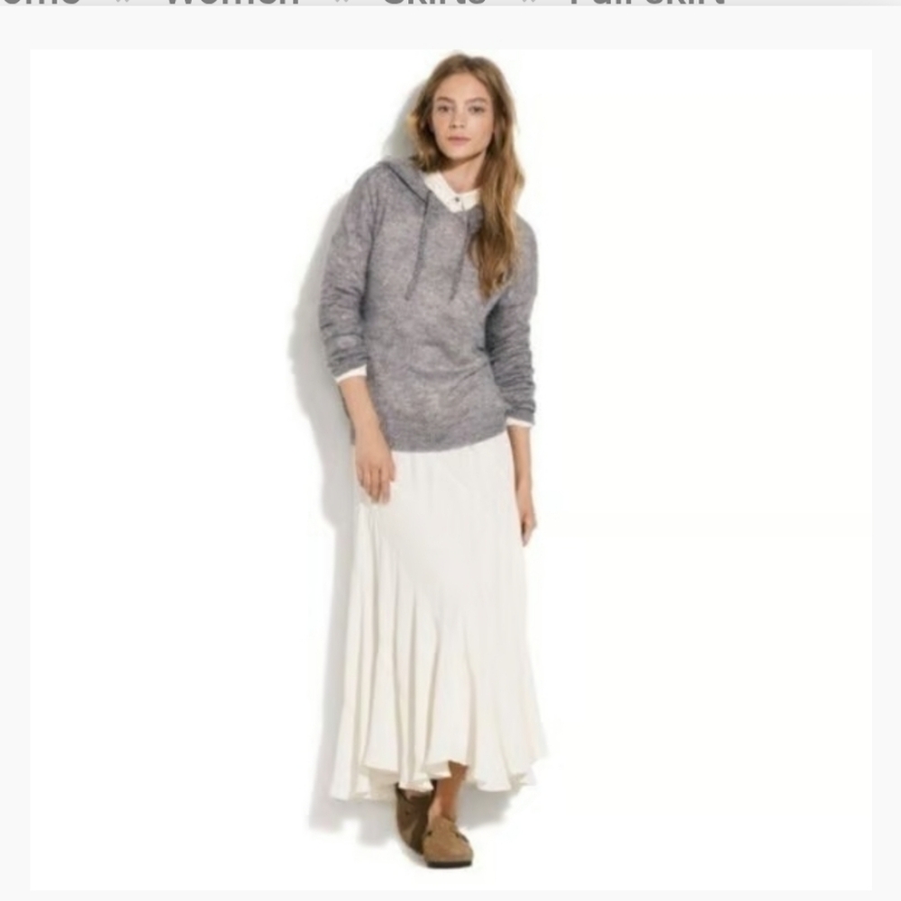 Alexa Chung x Madewell Midi Biased  Skirt